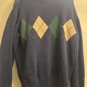 Docker’s Men's Navy Argyle Sweater
